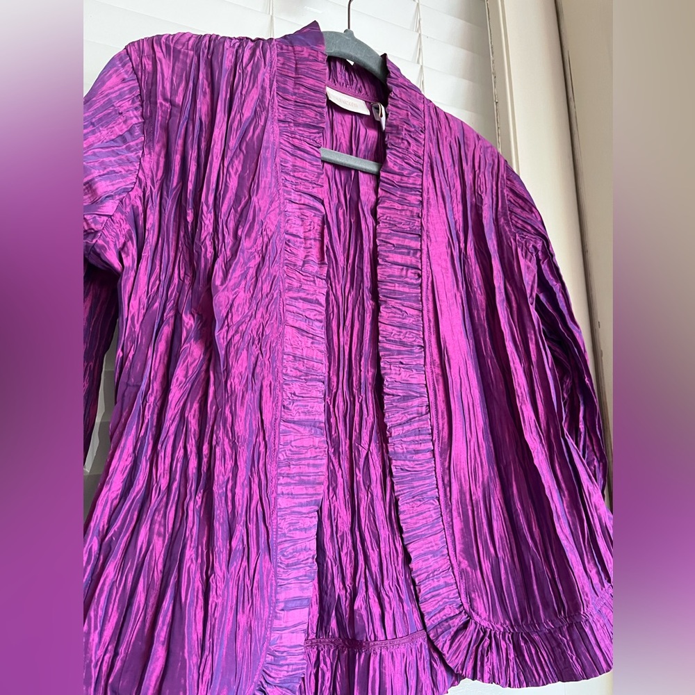 CHICO’S GORGEOUS STRETCHY JACKET BY CHICO’S SIZE 1